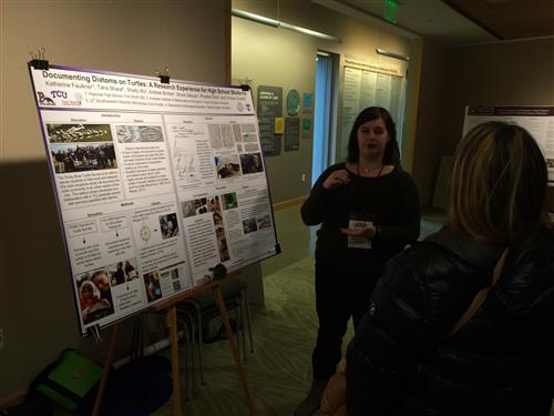 Katherine Faulkner answering questions from a participant.  